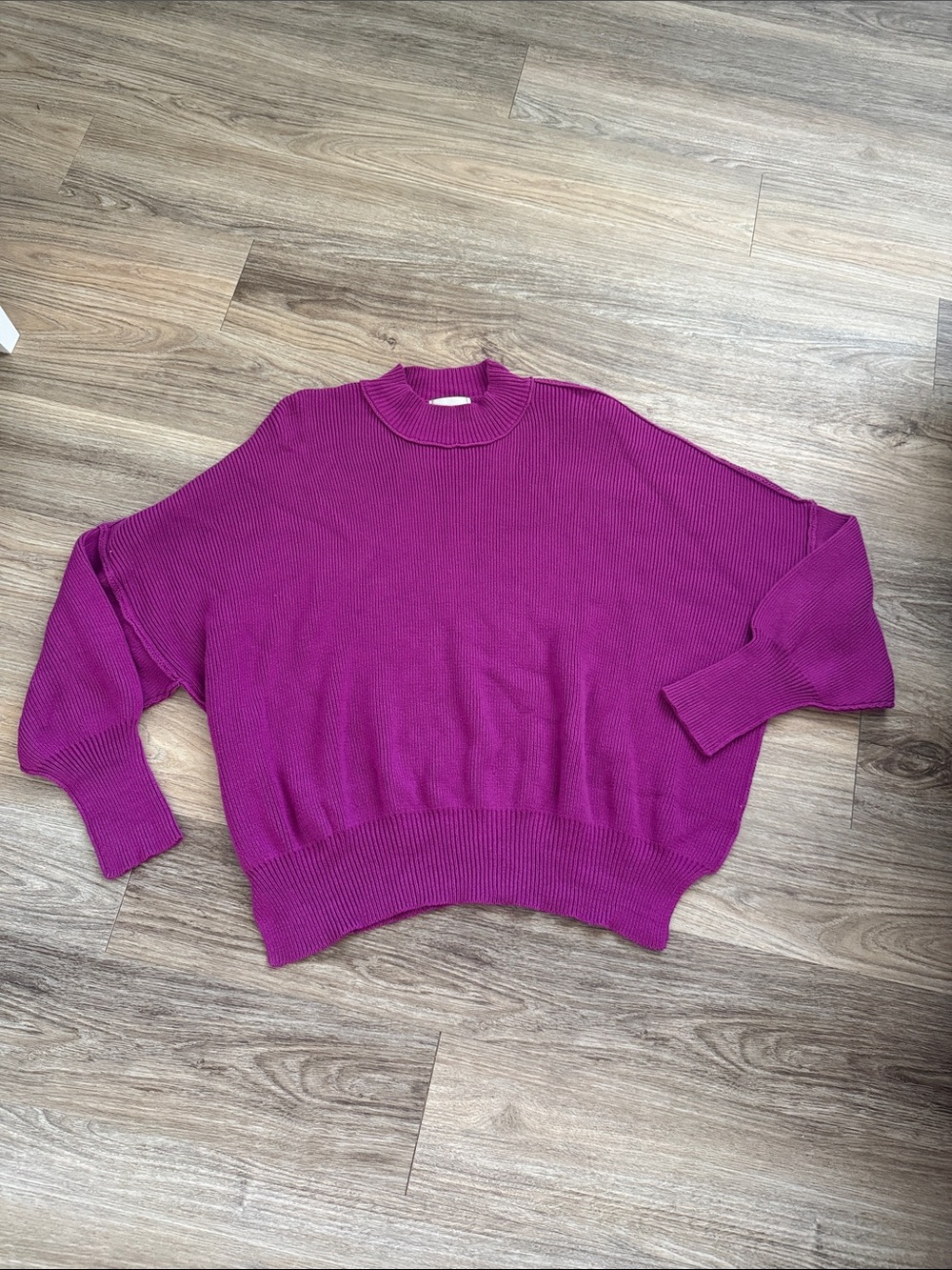 Zenana Outfitters Women's Bright Magenta Crewneck Sweater